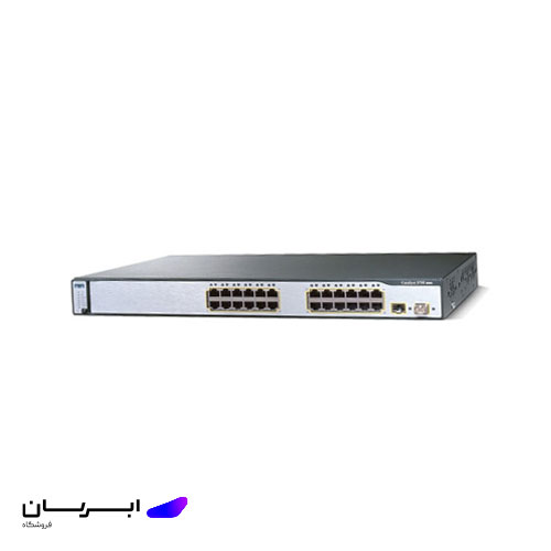 سوئیچ 24 پورت سیسکو مدل WS-C3750-24TS-S